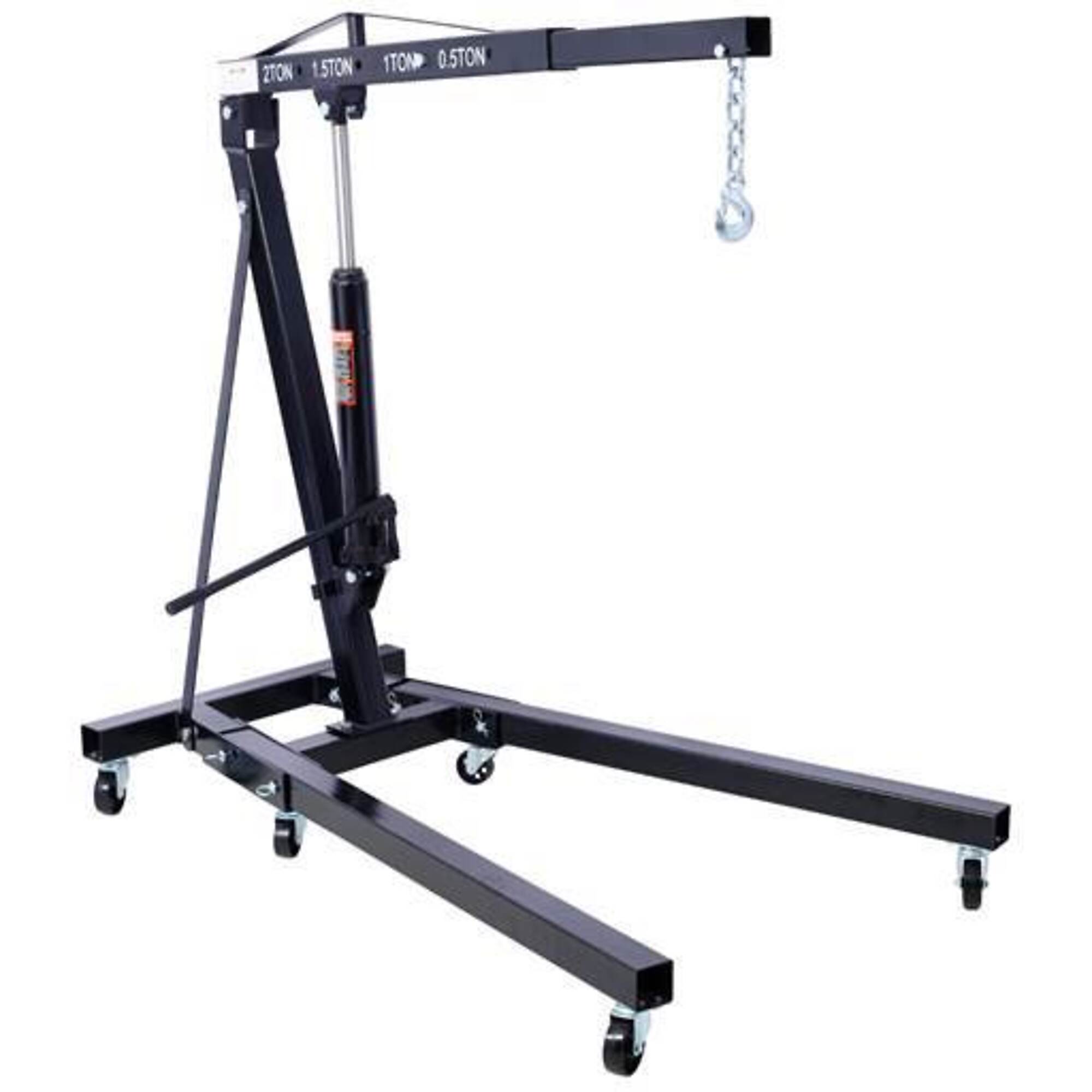 2 Ton Folding Shop Crane, black, BAC-W465S00038